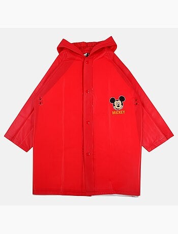 Mickey - imperméable à capuche imprimé, boutons pression