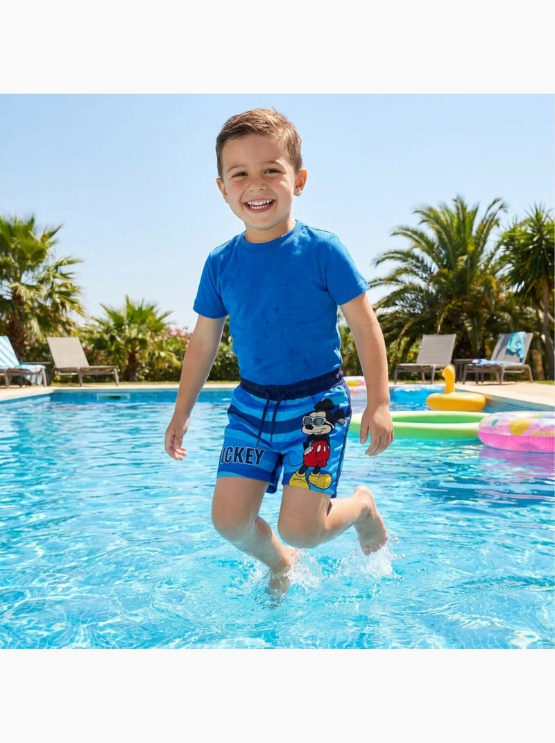 Mickey - Short de bain garçon Bleu - Kiabi