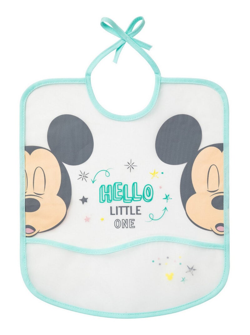Mickey Bavoirs 1er âge impermeable Blanc - Kiabi