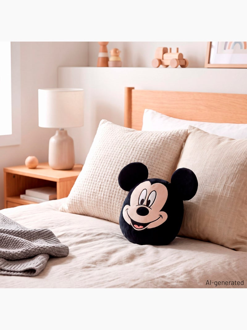 Mickey coussin en peluche 22 cm + 3 ans Noir - Kiabi