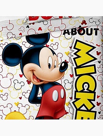 Mickey Disney, Parure de Lit Enfant Imprimée Réversible, BOY