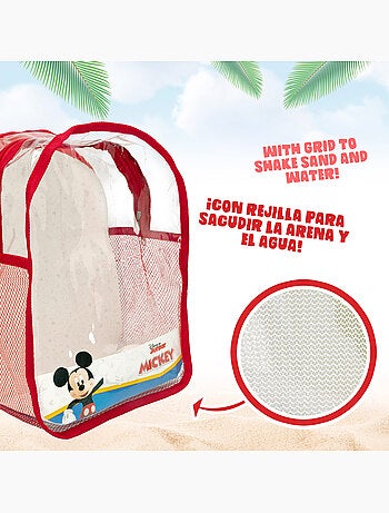 Mickey ensemble de seaux beach avec accessoires et sac de transport