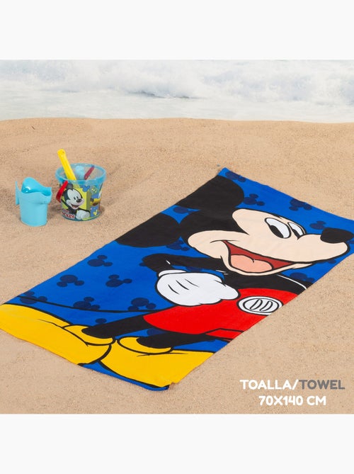 Mickey ensemble seau de plage avec accessoires serviette et sac - Kiabi
