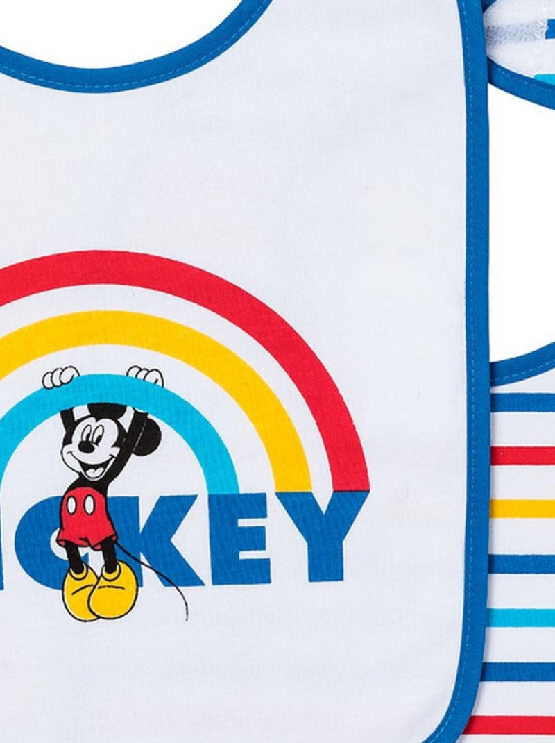 Mickey lot de 2 bavoirs 1er âge Multicolore - Kiabi