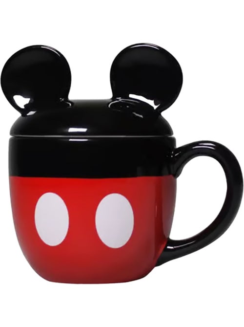 Mickey Mouse - Mug avec couvercle motif/style Façonné (Mickey Mouse) - Kiabi