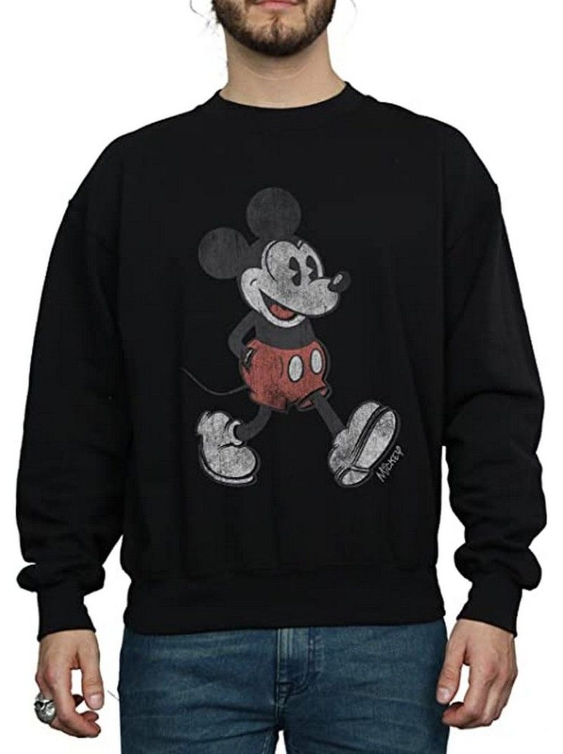 Mickey Mouse - Sweat (Mickey Mouse) Noir - Kiabi