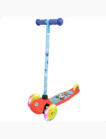 Mickey trottinette 3 roues 55x23x68 cm max. 20 kg avec lumières et freins
