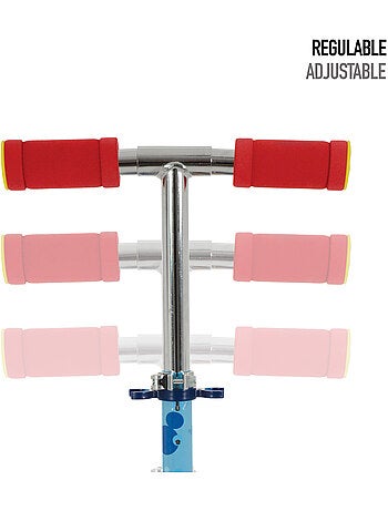 Mickey trottinette pliable 2 roues 65x30x75-82 cm max. 50 kg avec frein
