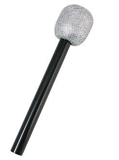 Déguisement homme - Micro de chanteur à paillettes - Kiabi