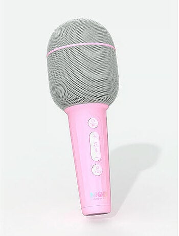 Micro Karaoké Bluetooth avec Effets de Voix, Mode Duo & Pochette - MOB