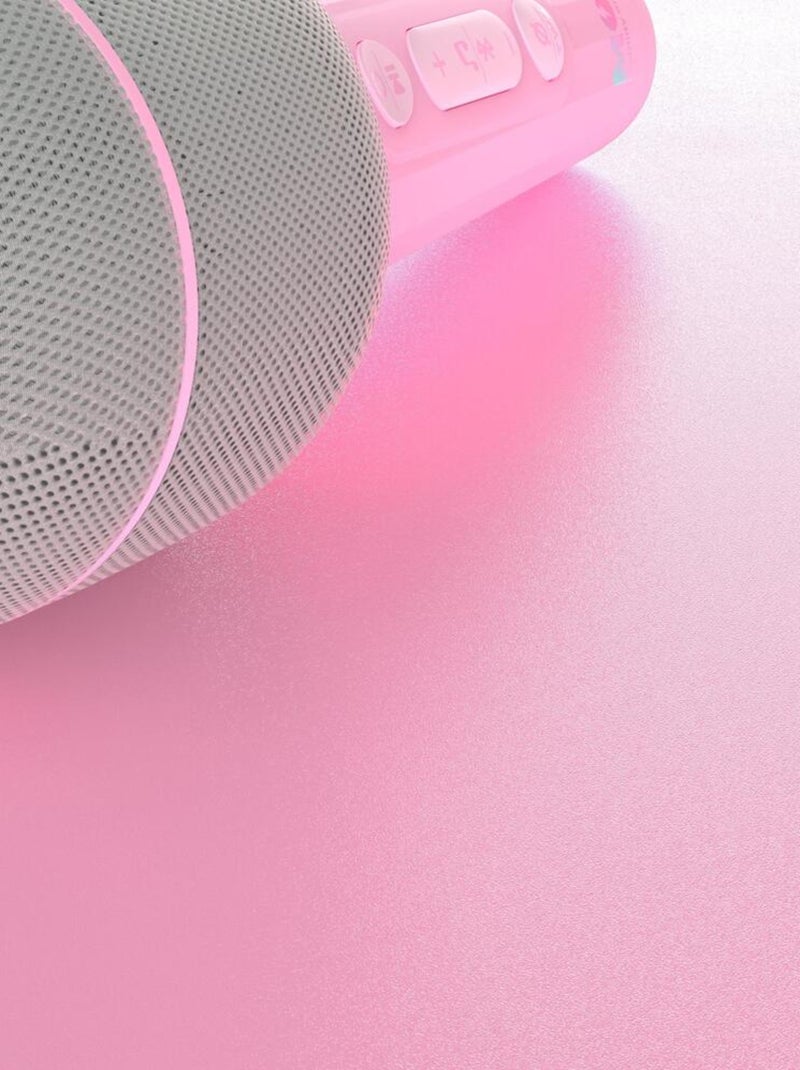 Micro Karaoké Bluetooth avec Effets de Voix, Mode Duo - MOB Gris Rose Gris - Kiabi