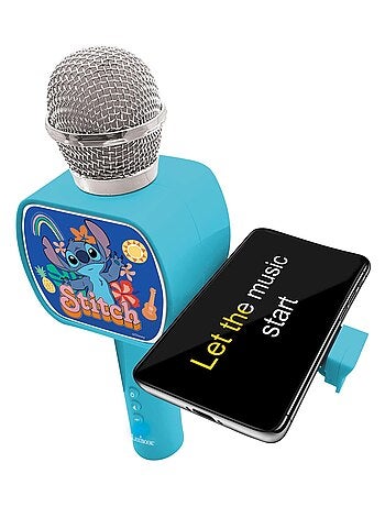 Micro Karaoké sans fil avec enceinte Bluetooth intégrée Stitch
