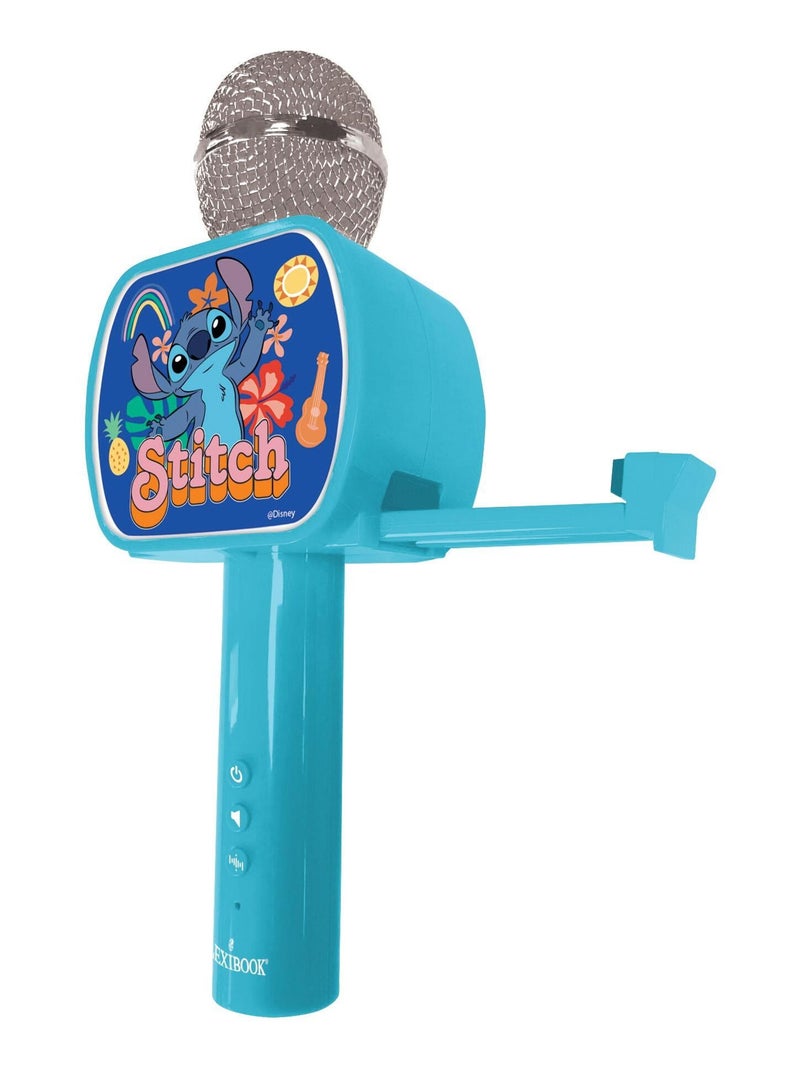 Micro Karaoké sans fil avec enceinte Bluetooth intégrée Stitch Bleu - Kiabi