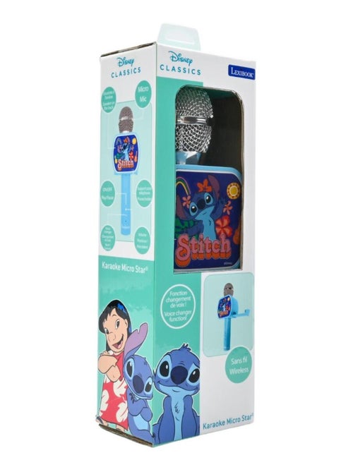 Micro Karaoké sans fil avec enceinte Bluetooth intégrée Stitch - Kiabi