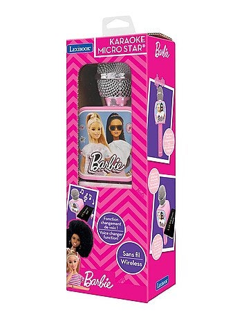 Micro Karaoké Sans Fil Barbie avec Enceinte Bluetooth