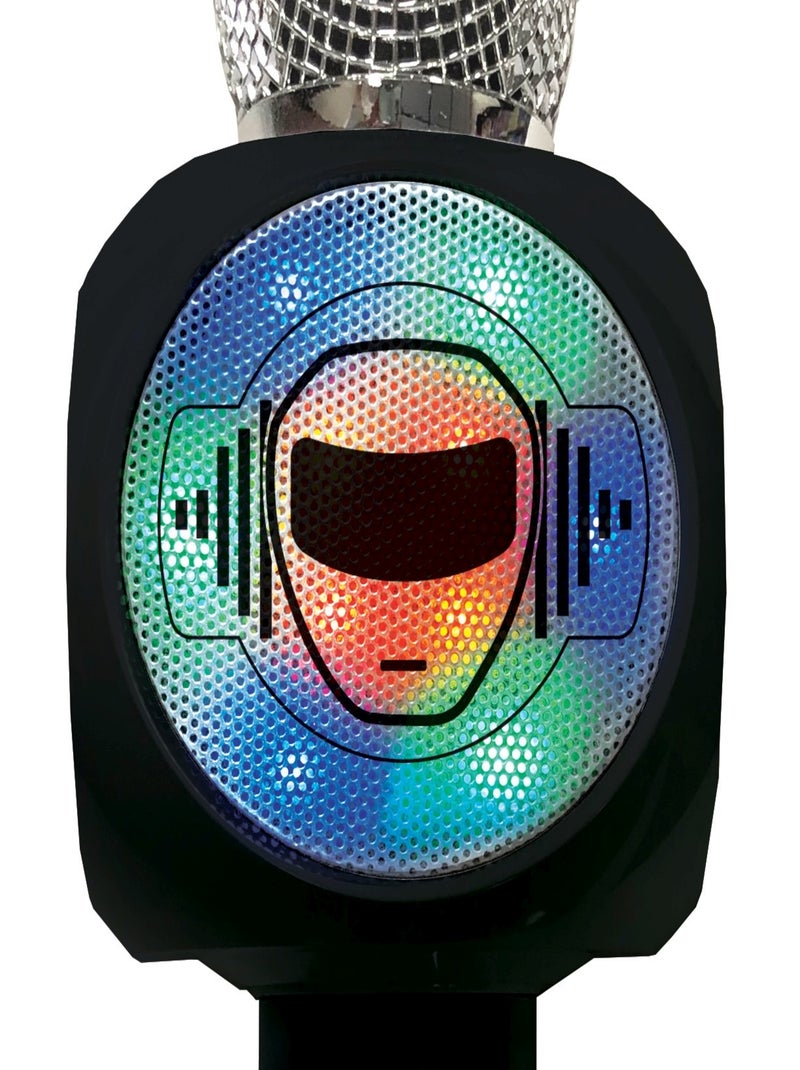 Micro Karaoké Sans Fil iParty Enceinte Bluetooth Noir - Kiabi