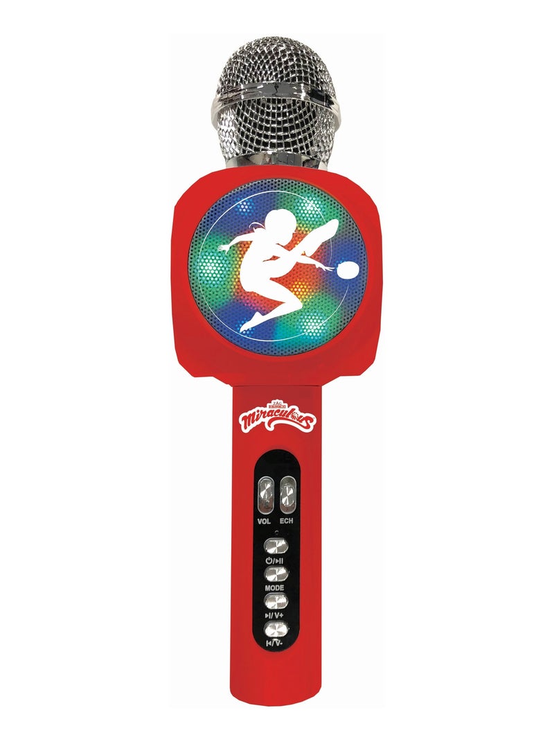 Micro Karaoké Sans Fil Miraculous Enceinte Bluetooth Rouge - Kiabi