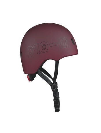 'micro' Mobility Casque Rouge Automne Lumière Led Intégrée Taille M