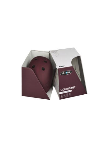 'micro' Mobility Casque Rouge Automne Lumière Led Intégrée Taille M