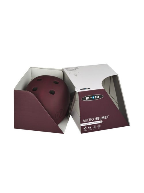 'micro' Mobility Casque Rouge Automne Lumière Led Intégrée Taille M - Kiabi