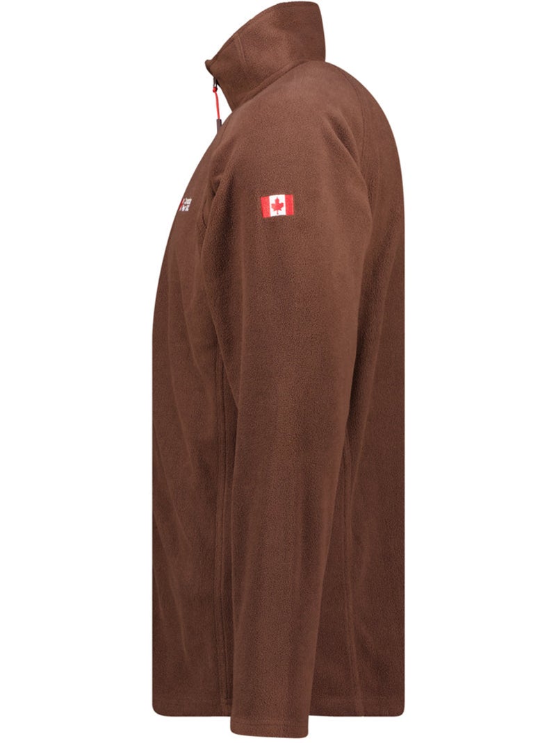 Micro-polaire col zippé tugeak – canadian peak Marron - Kiabi