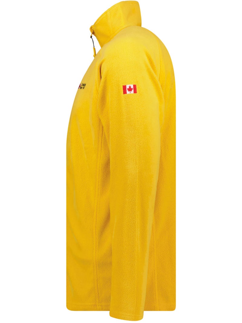 Micro-polaire col zippé tugeak – canadian peak Moutarde - Kiabi