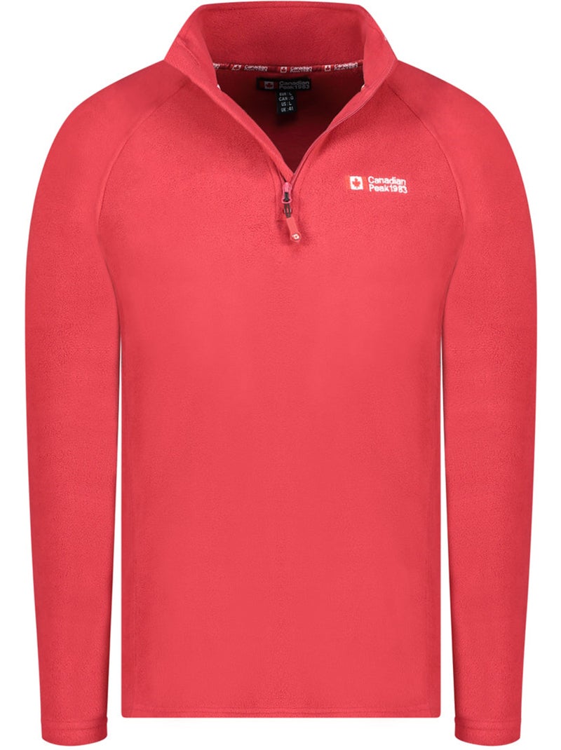 Micro-polaire col zippé tugeak – canadian peak Rouge - Kiabi