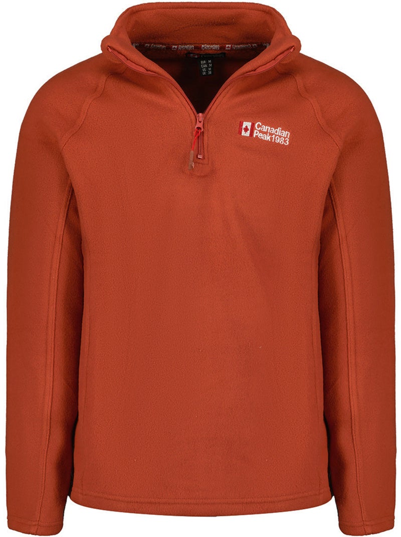 Micro-polaire col zippé tugeak – canadian peak Terracotta - Kiabi