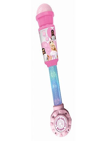 Microphone Barbie avec tube lumineux et enceinte