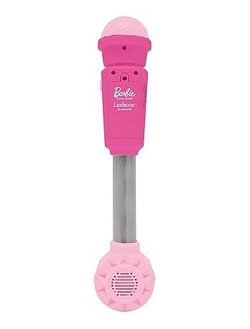 Microphone Barbie avec tube lumineux et enceinte