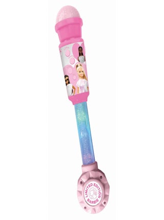 Microphone Barbie avec tube lumineux et enceinte