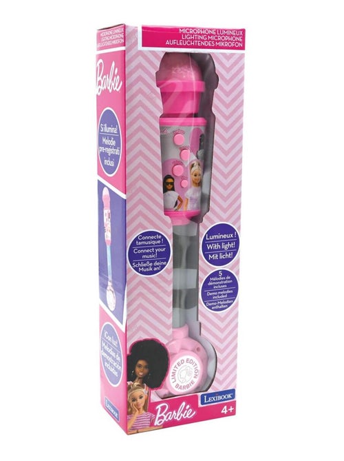 Microphone Barbie avec tube lumineux et enceinte - Kiabi