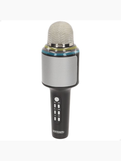 Microphone de karaoké sans fil avec haut-parleur et lumières bontempi - Kiabi Microphone de karaoké sans fil avec haut-parleur et lumières bontempi - Kiabi