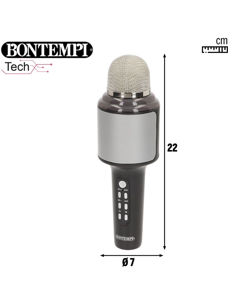Microphone de karaoké sans fil avec haut-parleur et lumières bontempi N/A - Kiabi