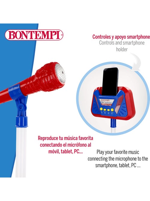 Microphone de scène sans fil bontempi - Kiabi Microphone de scène sans fil bontempi - Kiabi