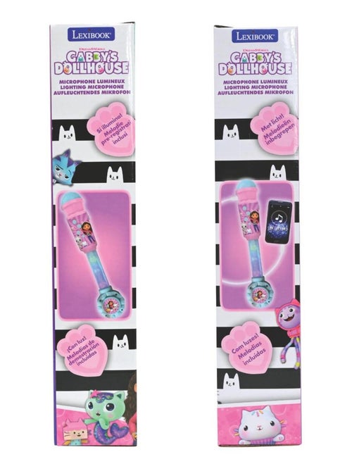 Microphone Gabby et la maison magique avec tube lumineux et enceinte - Kiabi