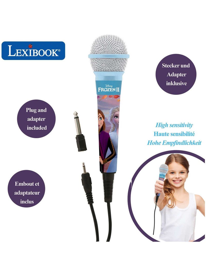 Microphone Haute Sensibilité Câble 2,5m Reine Des Neiges N/A - Kiabi