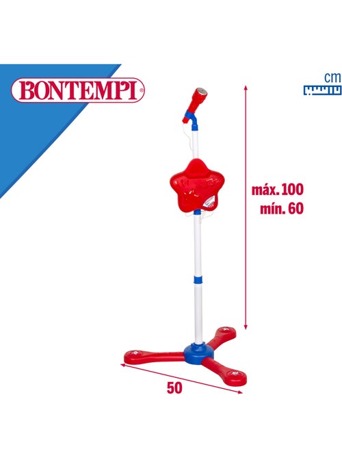 Microphone jouet sans fil pour enfants avec mélodies et lumières bontempi - Kiabi