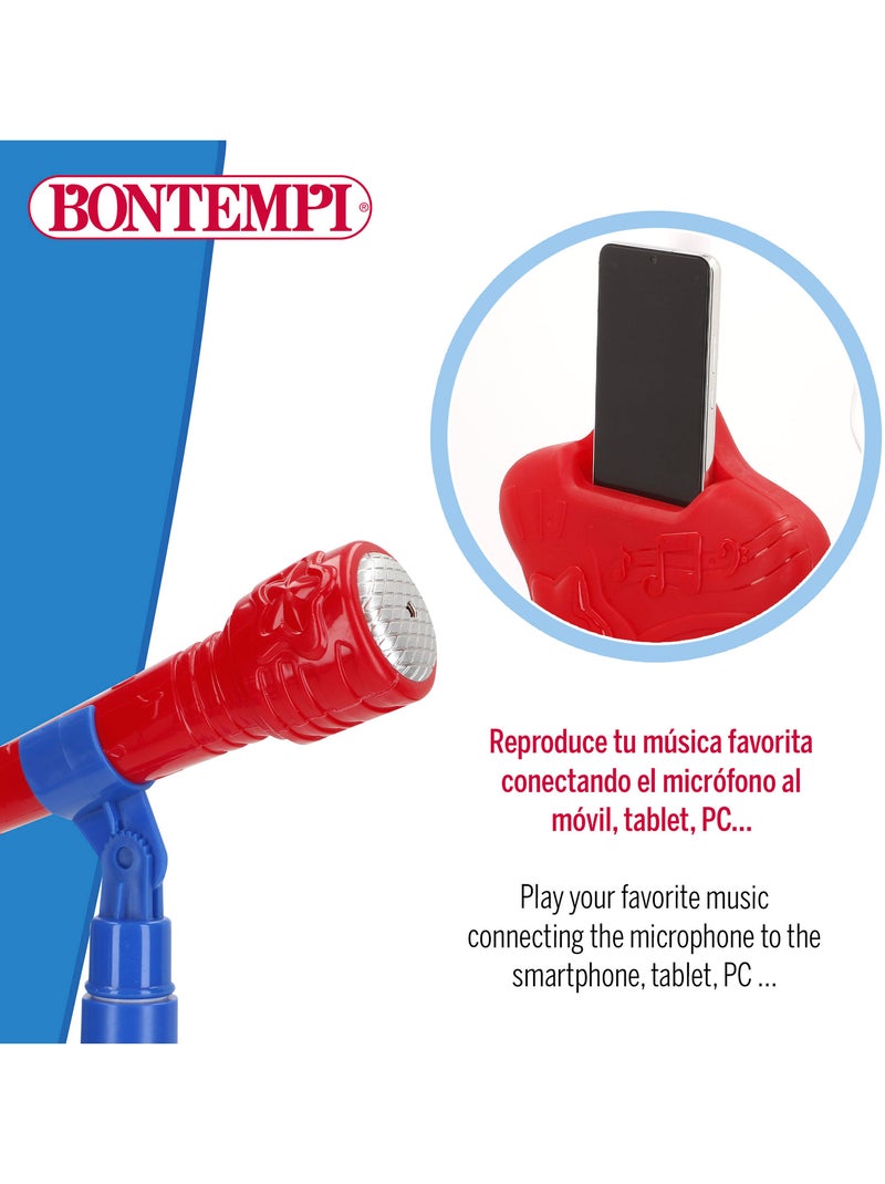 Microphone jouet sans fil pour enfants avec mélodies et lumières bontempi N/A - Kiabi