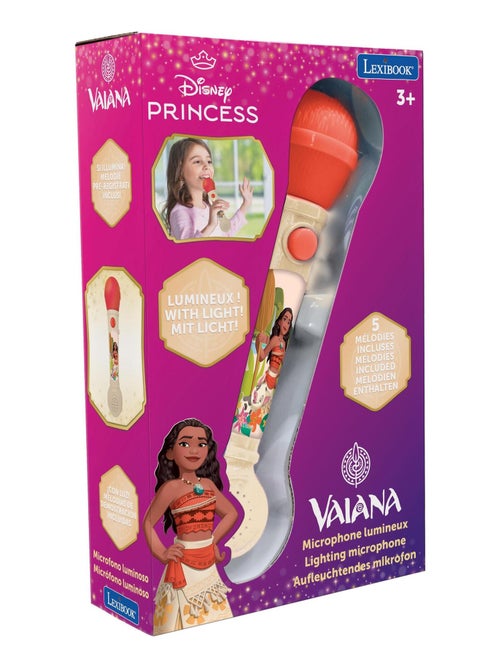 Microphone Lumineux avec Mélodies et Effets Sonores Vaiana - Kiabi