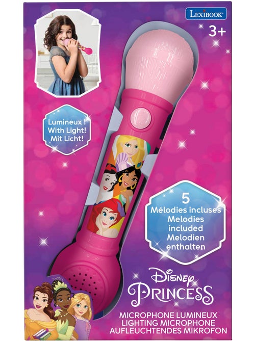 Microphone lumineux disney princesses - Kiabi