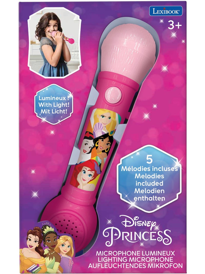 Microphone lumineux disney princesses Rose - Kiabi
