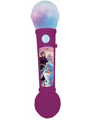 Microphone lumineux reines des neiges