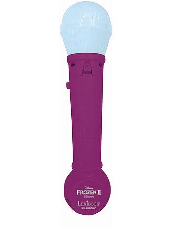 Microphone lumineux reines des neiges