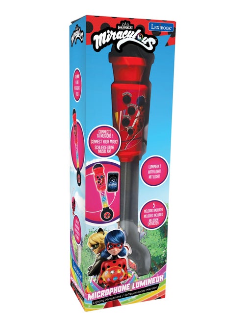 Microphone Miraculous avec tube lumineux et enceinte - Kiabi
