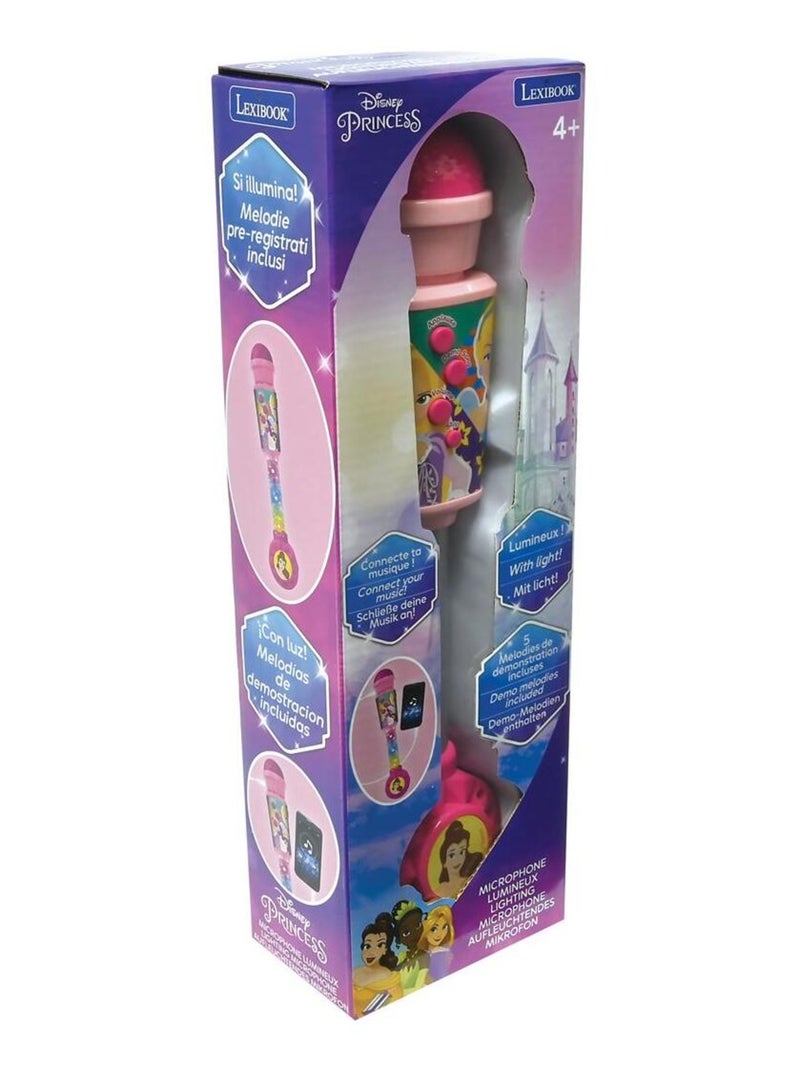 Microphone Princesse Disney avec tube lumineux et enceinte Rose - Kiabi