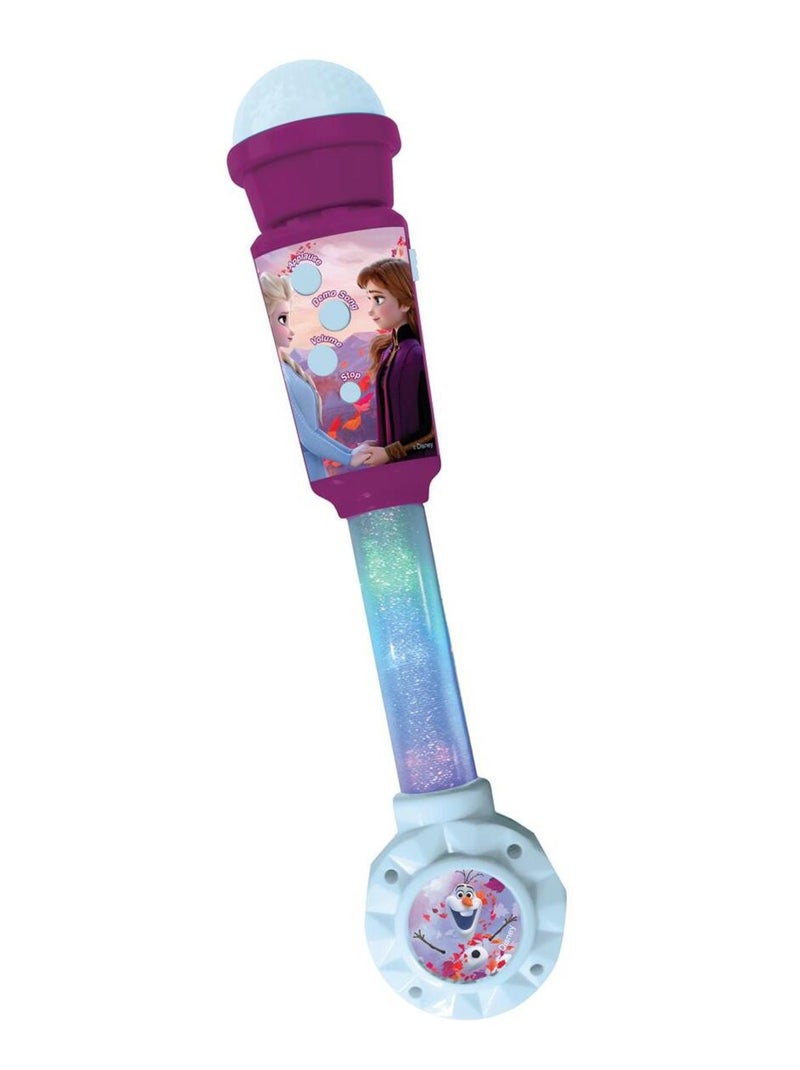 Microphone Reine des Neiges avec tube lumineux et enceinte Bleu - Kiabi