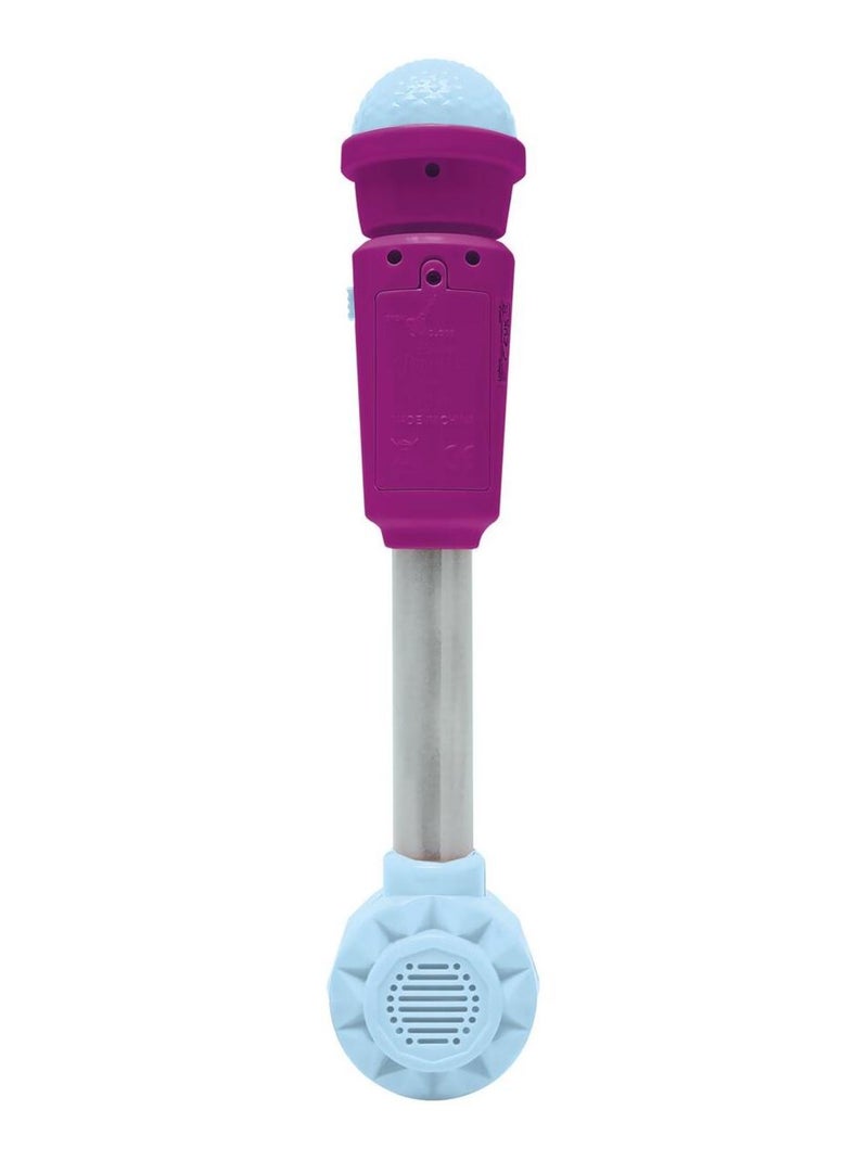 Microphone Reine des Neiges avec tube lumineux et enceinte Bleu - Kiabi