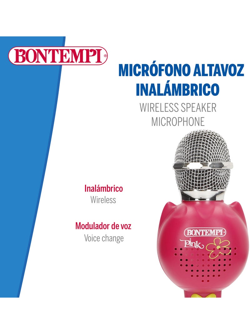 Microphone sans fil rose pour enfants avec haut-parleur bontempi N/A - Kiabi