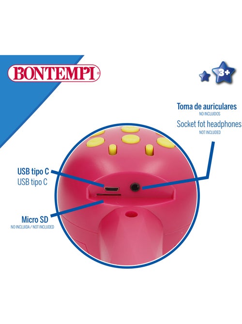 Microphone sans fil rose pour enfants avec haut-parleur bontempi - Kiabi Microphone sans fil rose pour enfants avec haut-parleur bontempi - Kiabi